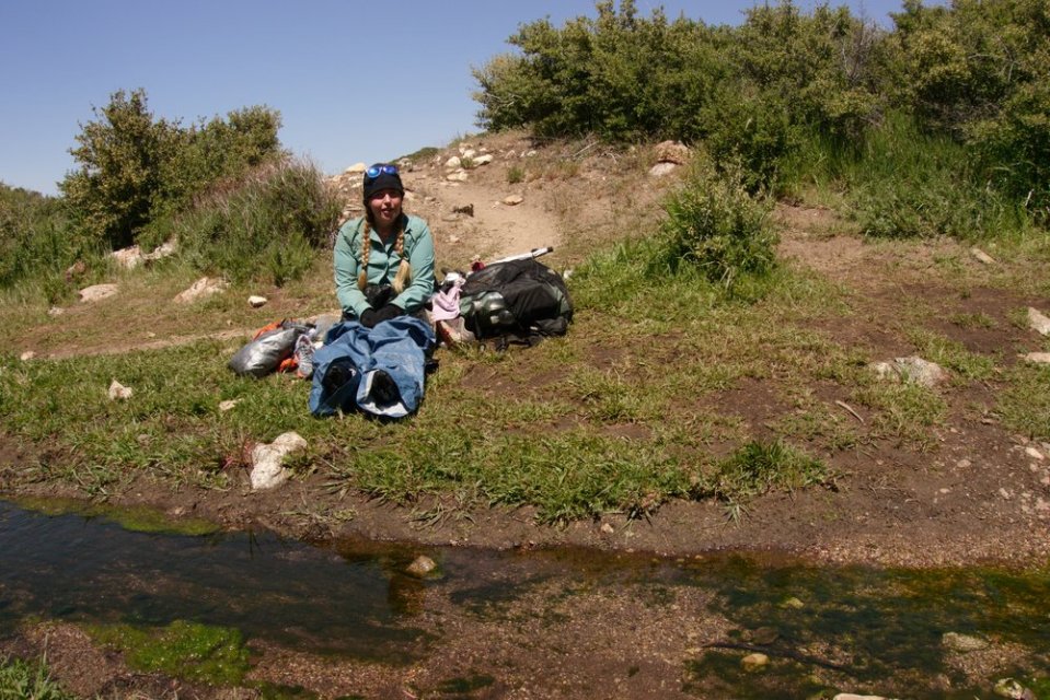  This is Hummingbird. Also one of the people I've walked really far with. She's always cold. Even in the blazing sun.&nbsp; 