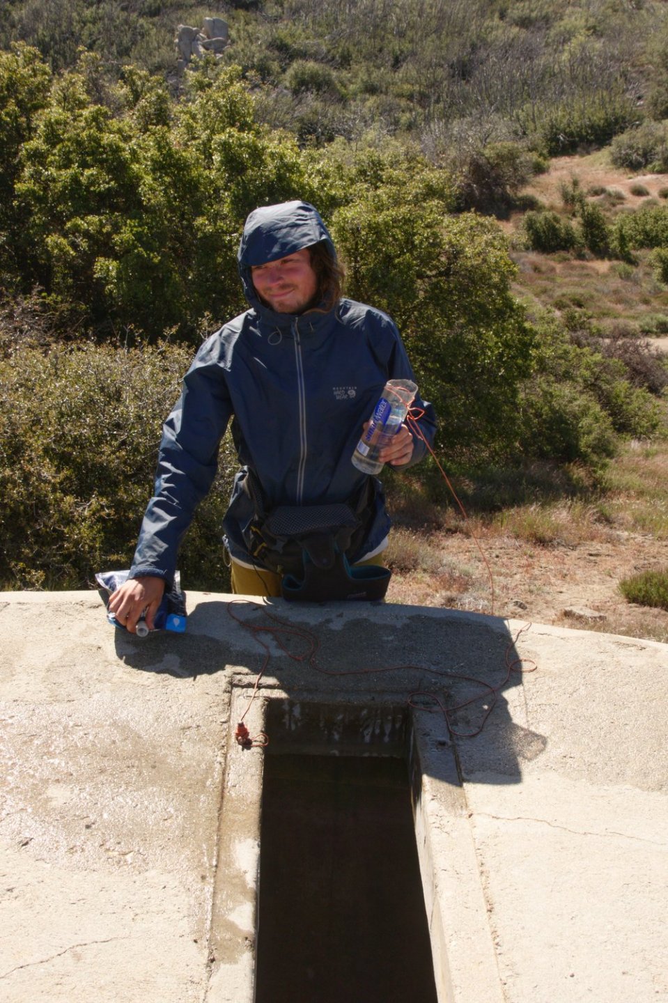  Fishing for water.&nbsp; 