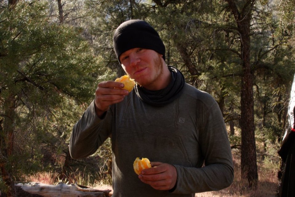  Trail magic oranges.&nbsp; 