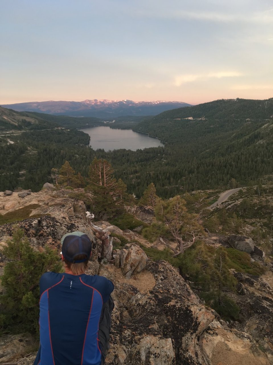  Noel looking out over Donner Lake.&nbsp; 