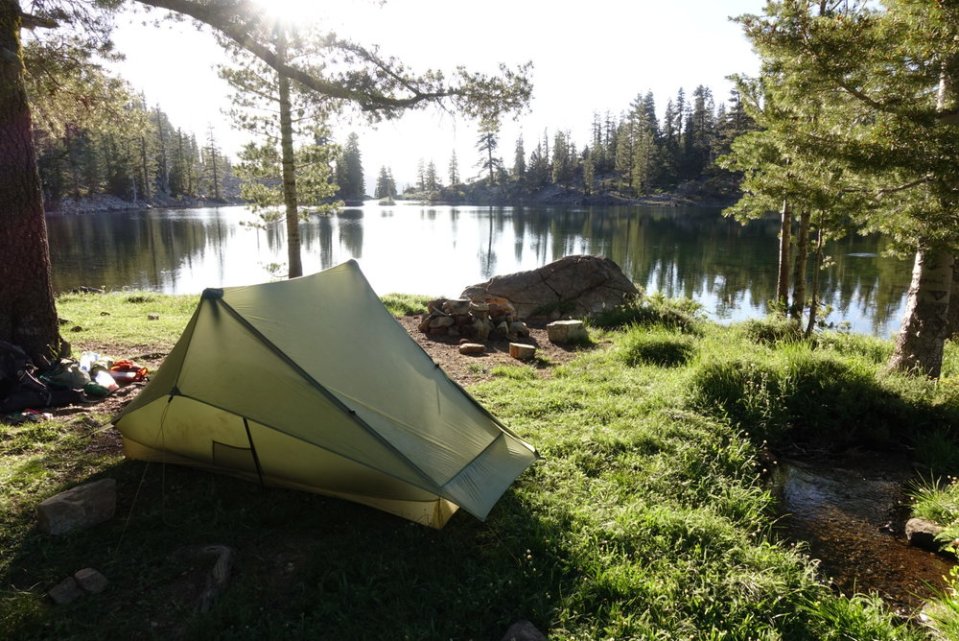  Camp by Lower Deadfall Lake.&nbsp; 