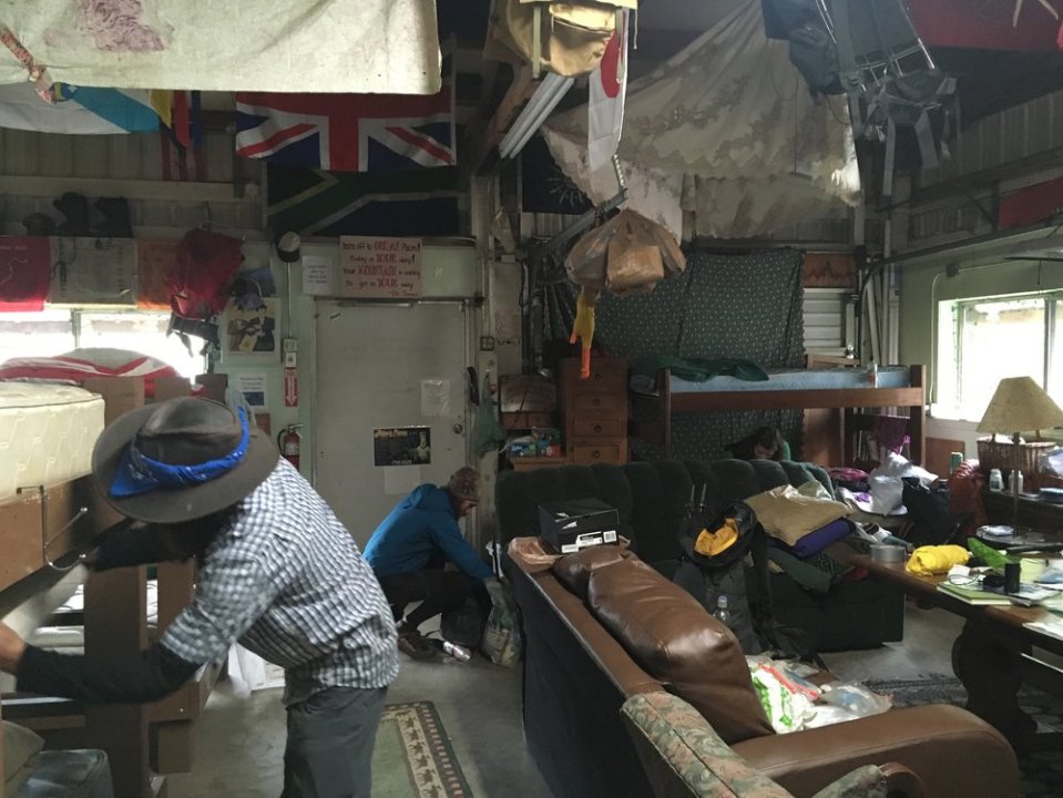  Preparing for the trail. 